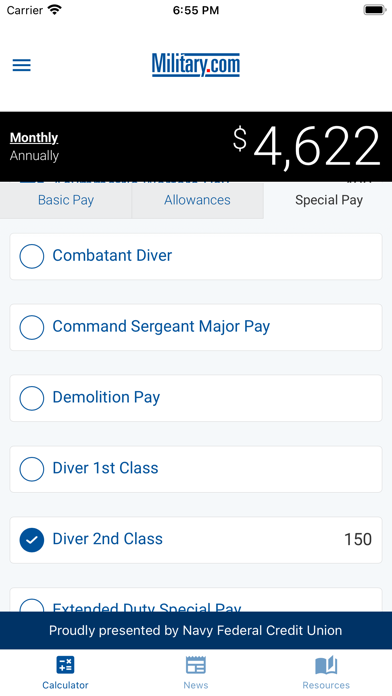 Screenshot #3 pour Military Pay by Military.com
