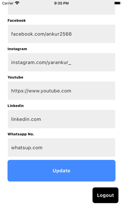 SmartKard - NFC Business Cards Screenshot