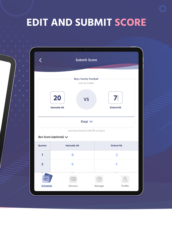 Screenshot #5 pour Scorebird Admin