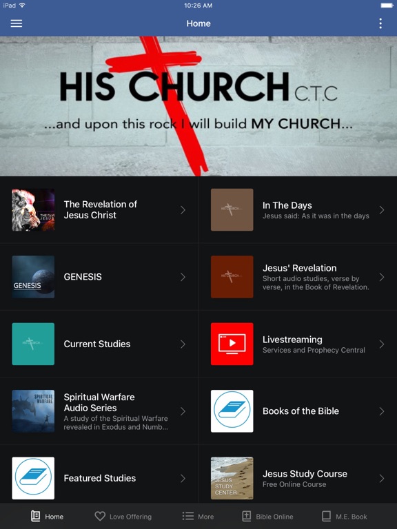 His Church - CCP iPad screenshot 1 - Education app