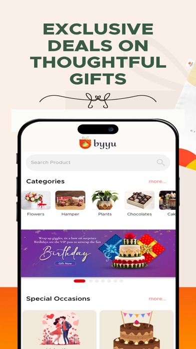 byyu: Gifts, Flowers & Cakes Screenshot
