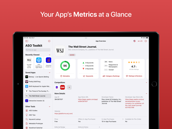 ASO Toolkit by Redbox Mobile iPad app afbeelding 6