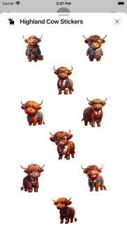 highland cow stickers iphone screenshot 1