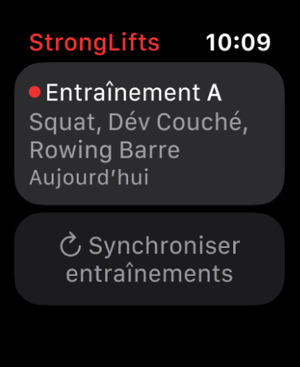 ‎StrongLifts Entrainement Force Capture d'écran