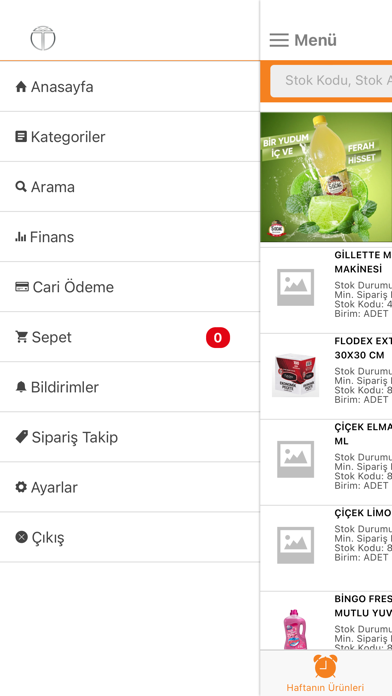 Özmenler Toptan B2B Screenshot