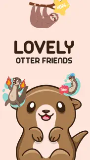 lovely otter friends iphone screenshot 2
