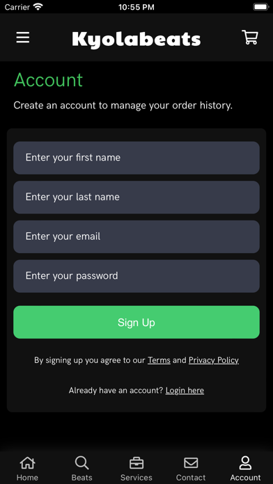 Kyolabeats iPhone screenshot 3 - Shopping app
