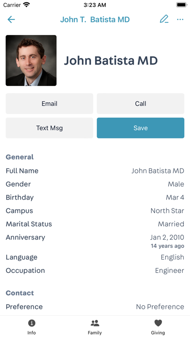 My One Church App Screenshot
