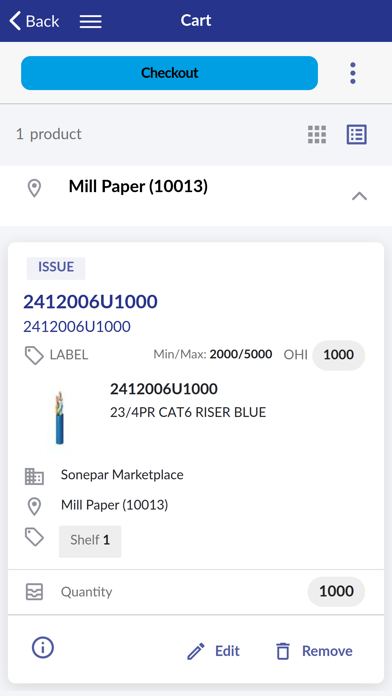 StoreroomPRO Checkout Screenshot