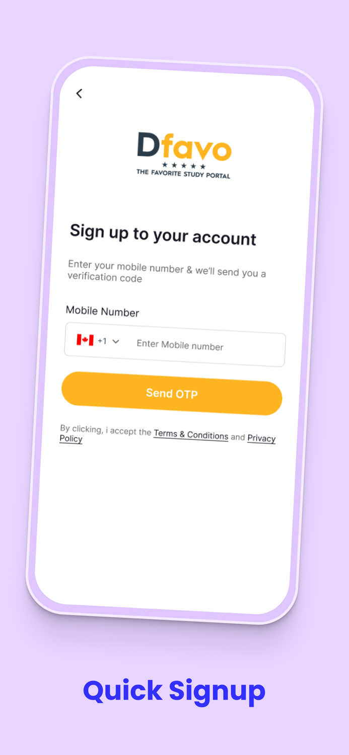 Dfavo-Study Abroad Platform