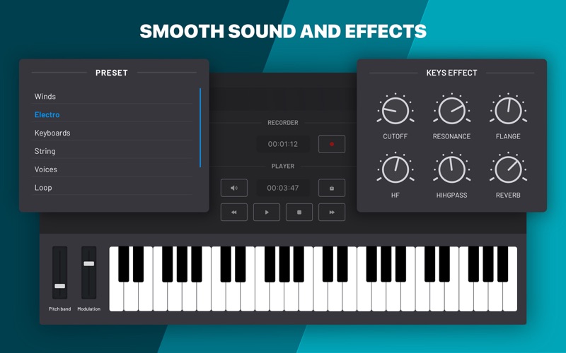 Synth Station - Piano Keyboard Screenshot