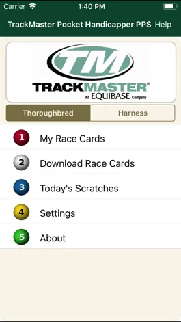 Game screenshot TrackMaster Pocket Handicapper apk