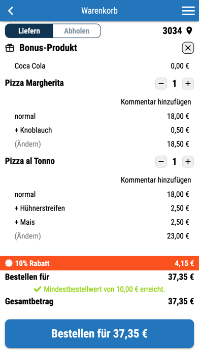 Pizzeria New York Screenshot