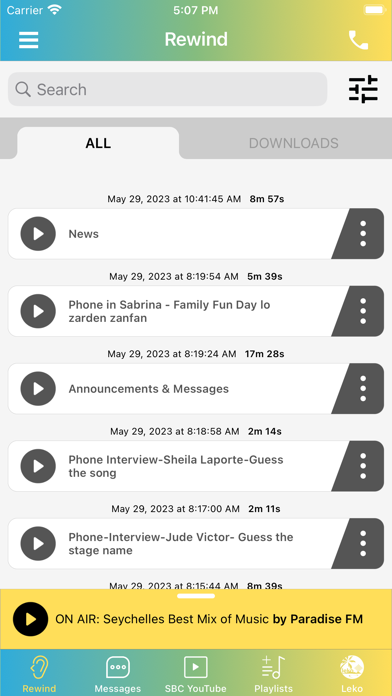 SBC Radio Screenshot