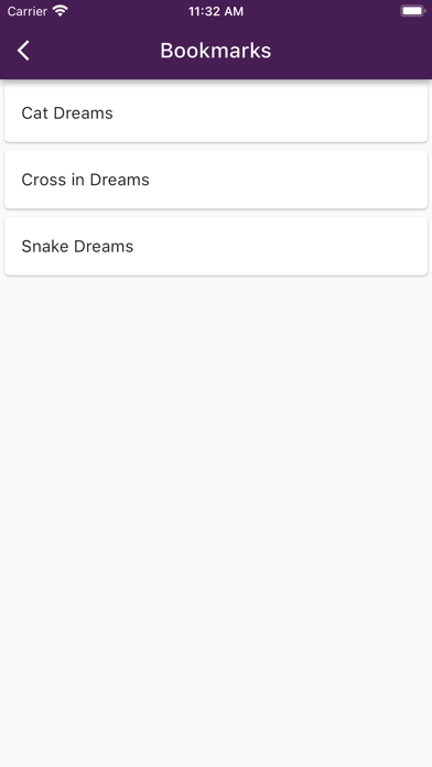Dream Meanings - Dictionary Screenshot