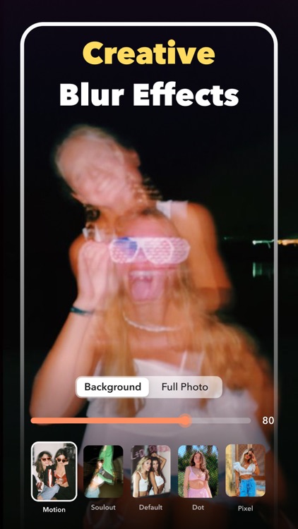 Motion Blur: Background Editor