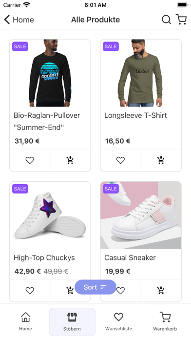 Bellaboom Onlineshop Screenshot