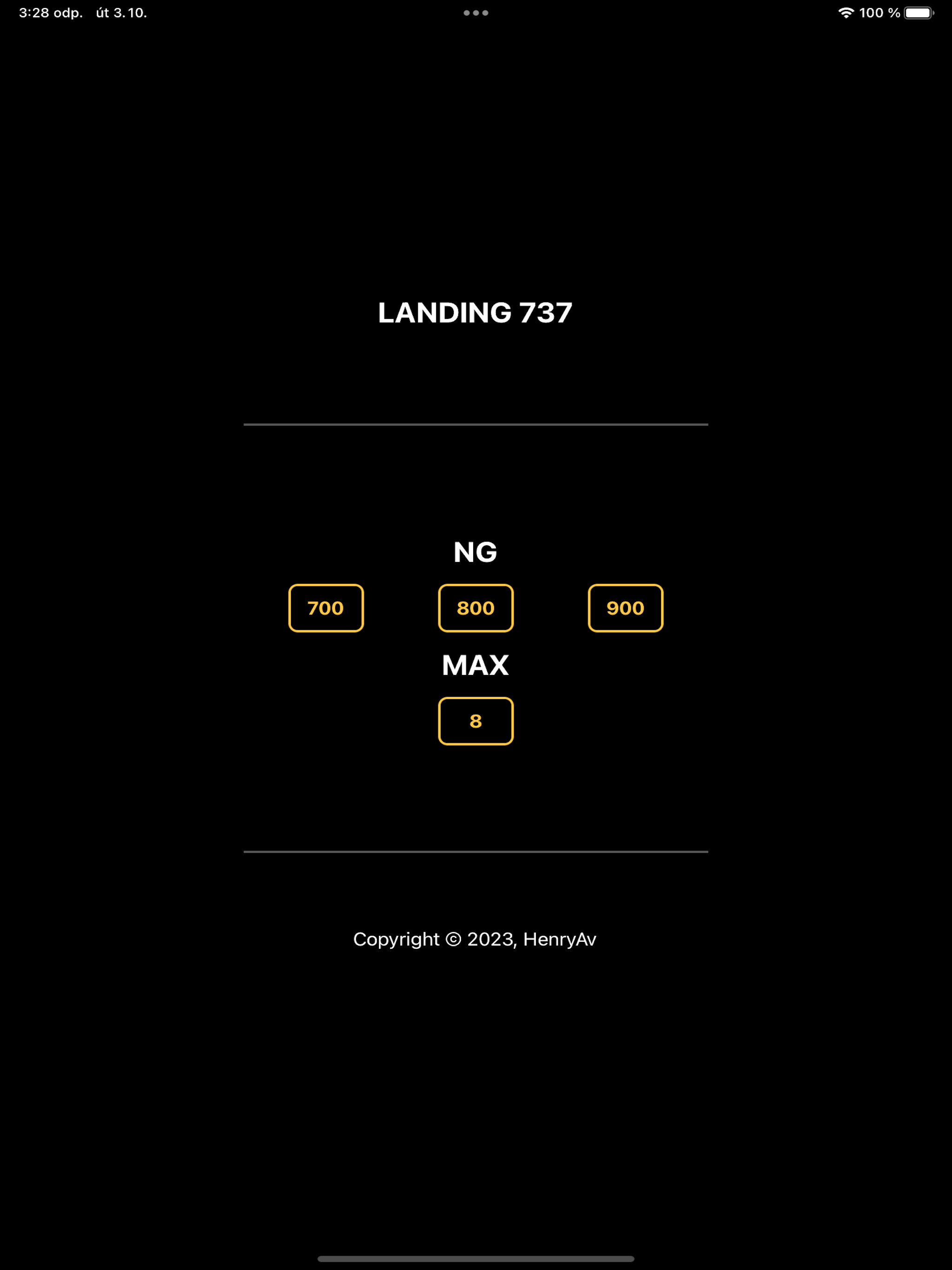 Landing 737
