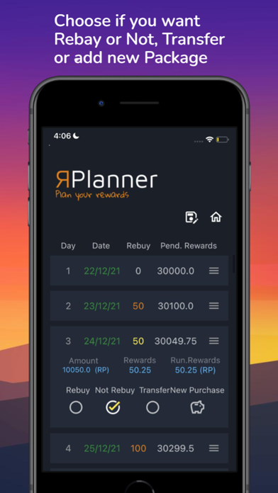 Rewards Planner Lite Screenshot