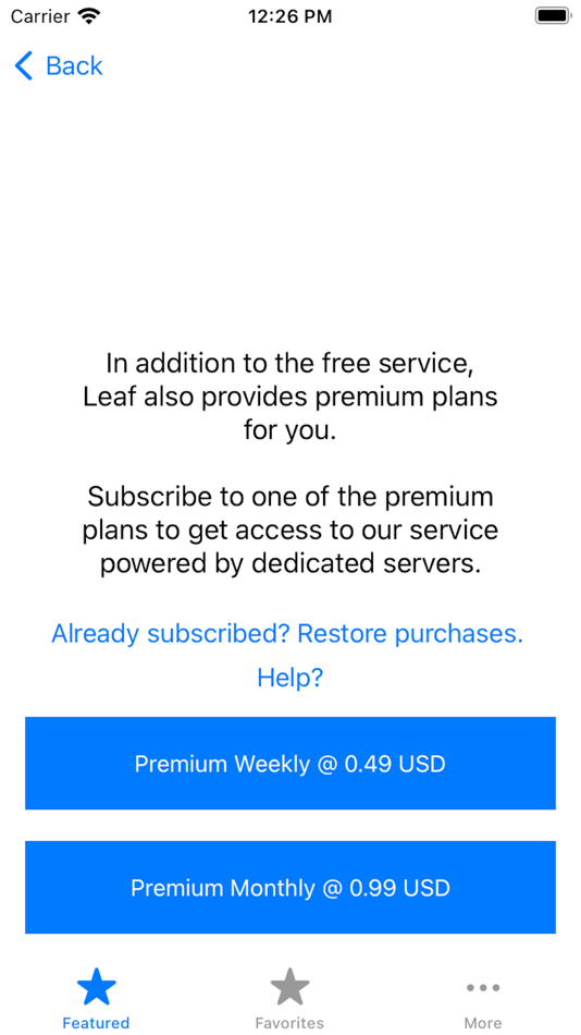 #2. Leaf VPN (iOS) 由: Kits Labs