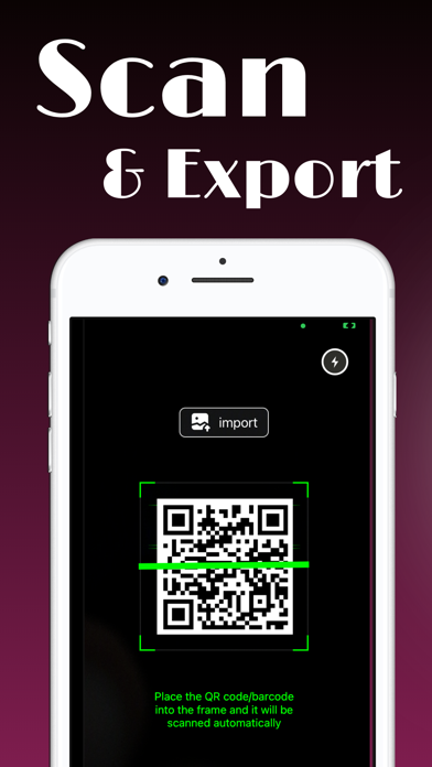 Screenshot #1 pour QR Code Scanner For iPhone,