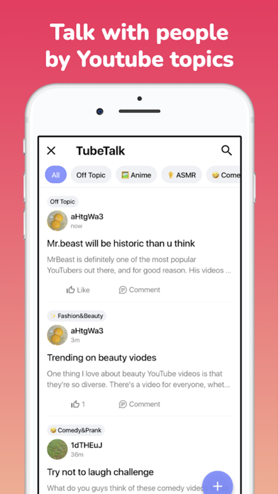 TubeTalk - Talk about Youtube Screenshot