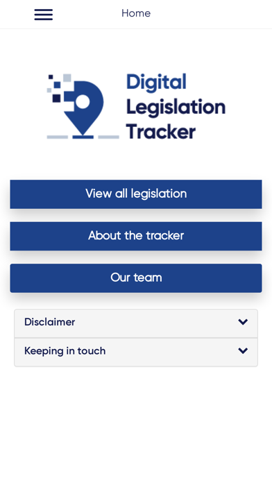 TW Digital Legislation Tracker Screenshot