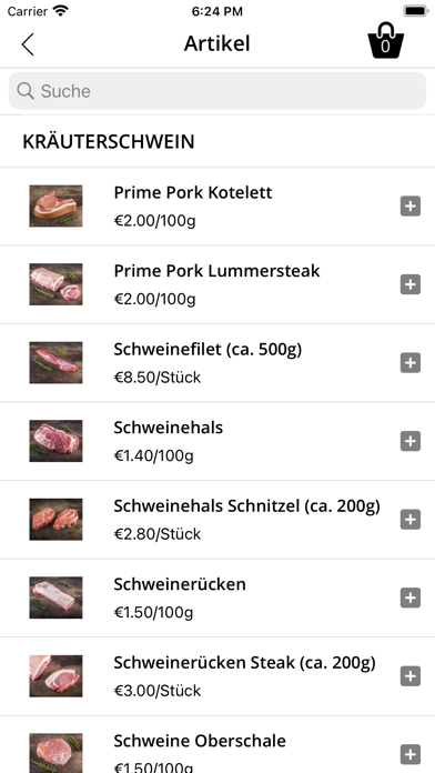 Metzgerei Reichenbach Screenshot
