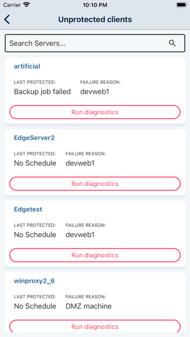 Commvault NOW Screenshot