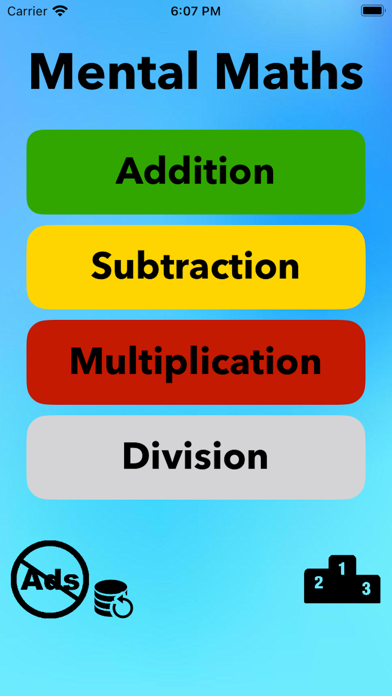 Mental Maths - Test and Learn Screenshot