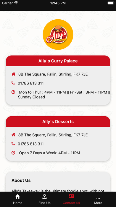 Ally's Curry Palace & Dessert Screenshot