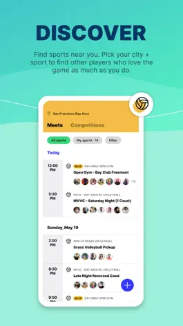 Game screenshot Reclub - Social Sports Nearby apk