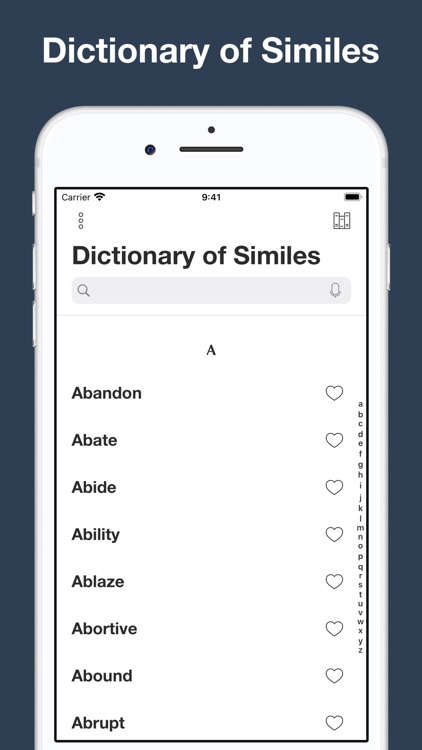 Dictionary of Similes