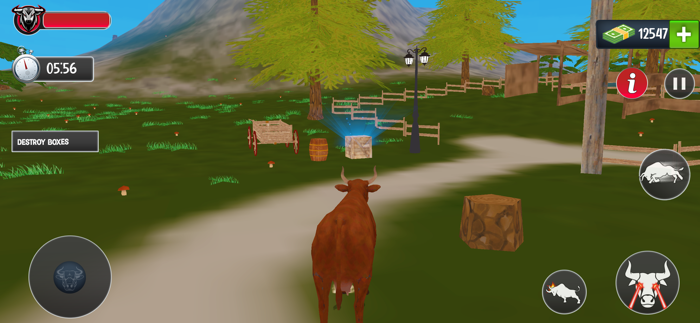 Scary Cow wild Animal Game