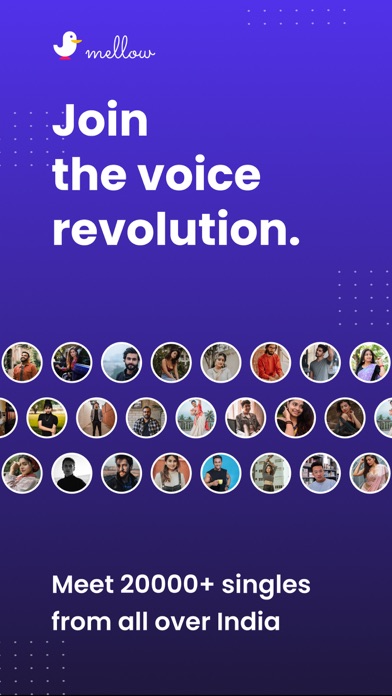 Mellow: Voice Dating App Screenshot