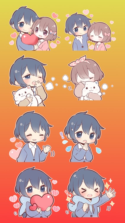 Couple in love Stickers part 1