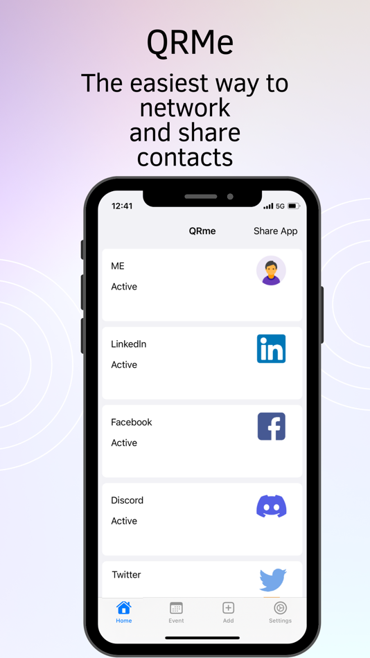 #1. QRMe – Contact QR Code Maker (iOS) Podle: Vimal Vachhani