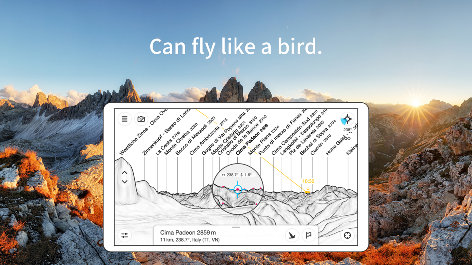 #4. PeakFinder (iOS) Podle: PeakFinder GmbH