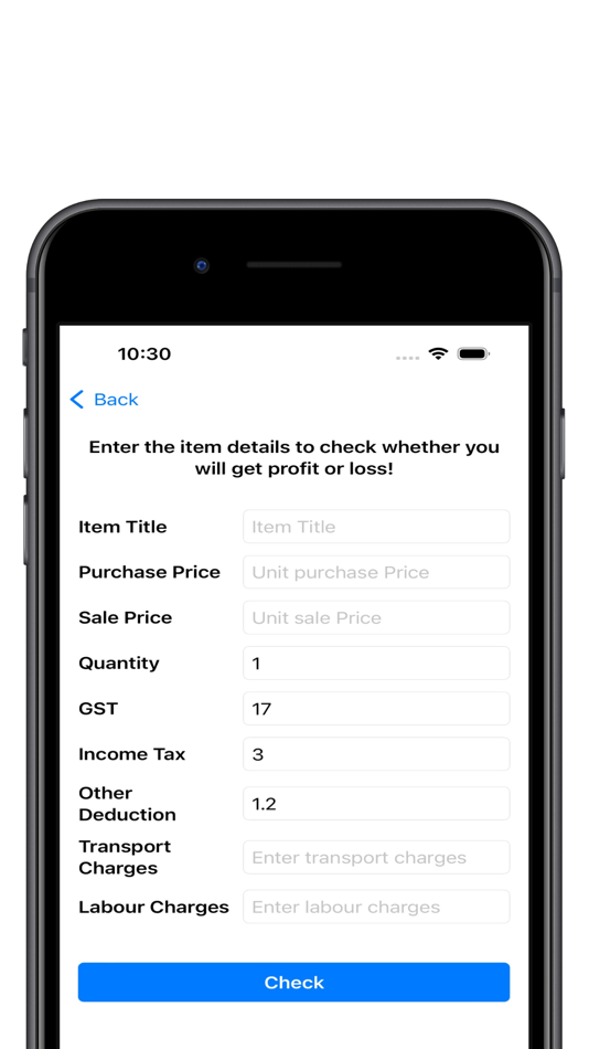 #2. Business Profit Calculator (iOS) โดย: Ihsan Ullah