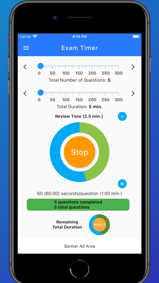 #6. Exam Timer : Effortless, Easy (iOS) 由: Alparslan Topbas