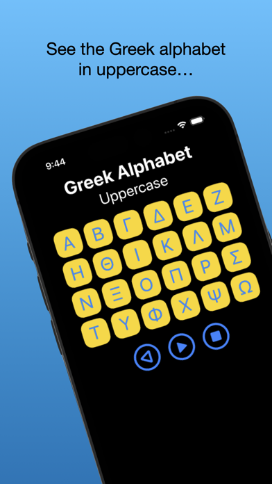 Screenshot #1 pour Greek Alphabet - See & Hear