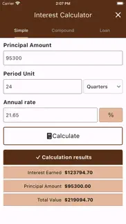 interiq : interest calculator iphone screenshot 1