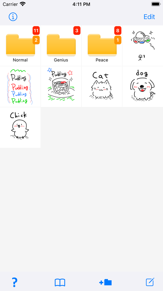 #1. Handwritten Idea Notes (iOS) 由: tadashi atoji