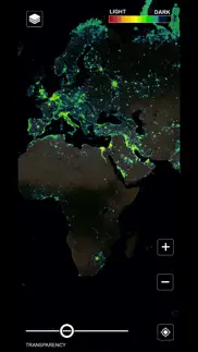 light pollution map-vrs travel iphone screenshot 2