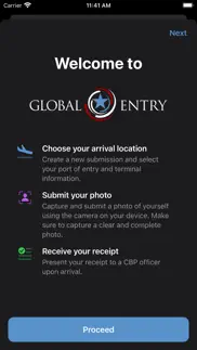 global entry mobile iphone screenshot 1
