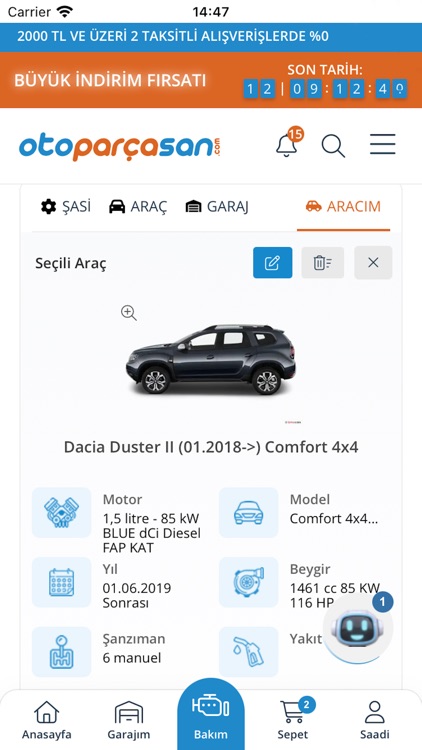 Otoparcasan - Yedek Parça