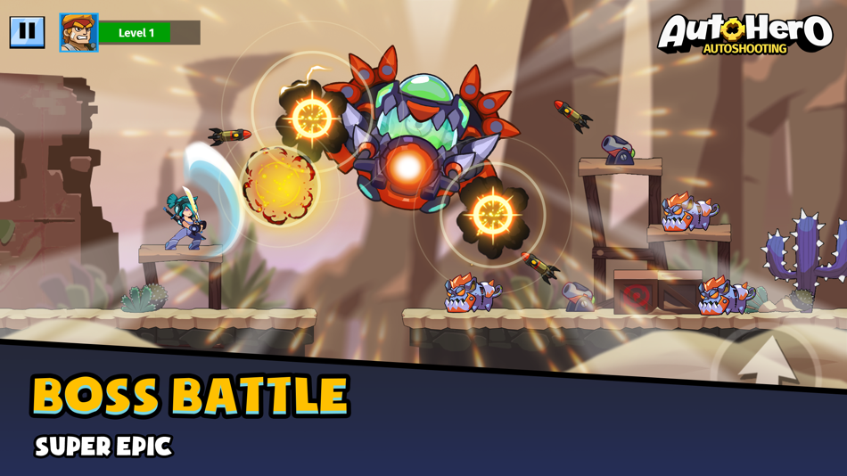 #6. Auto Hero: AutoFire platformer (iOS) 由: Duong Luong