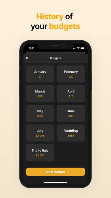 Tracky: Simple Budget Planner Screenshot