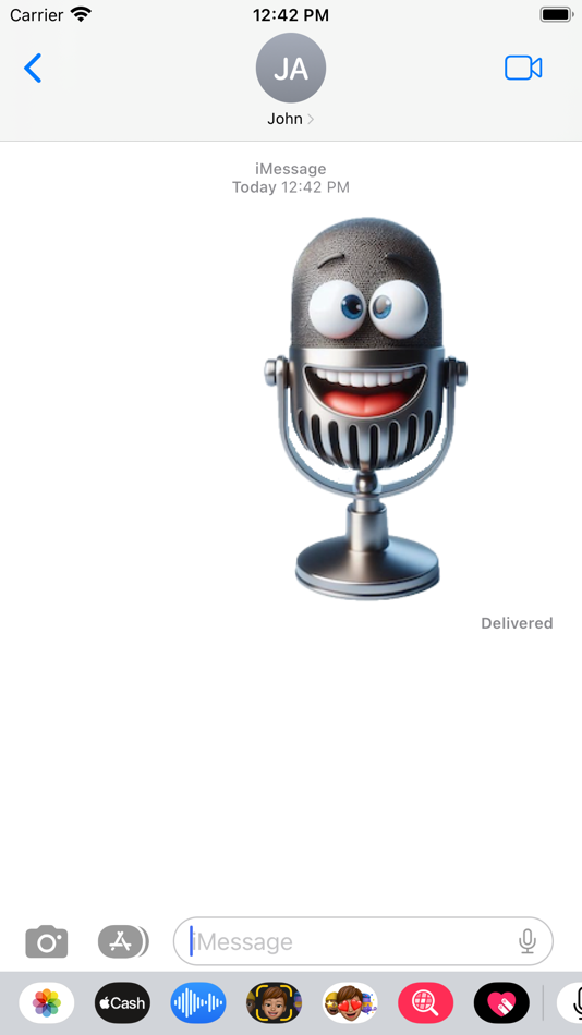 #4. Microphone Stickers (iOS) By: Paul Scott