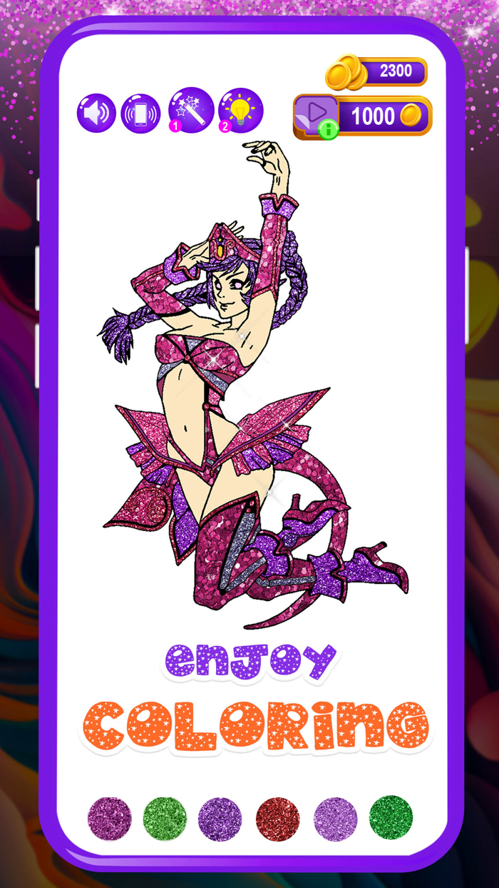 Glitter Color Art Games